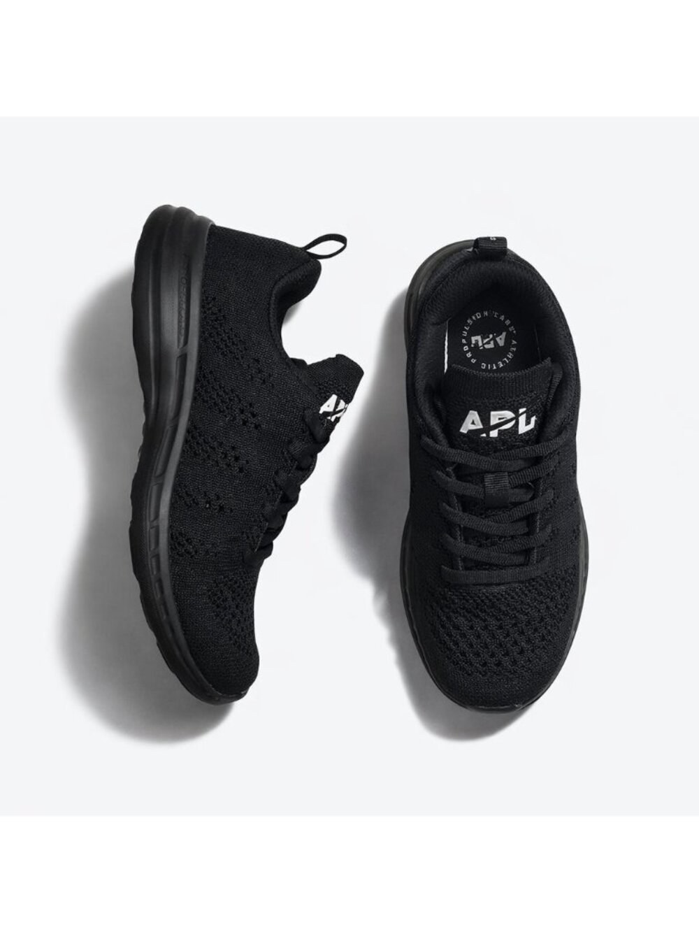 APL TechLoom Pro Black Black White Women’s Size 5 Athletic Knit Running Shoes - Picture 16 of 16